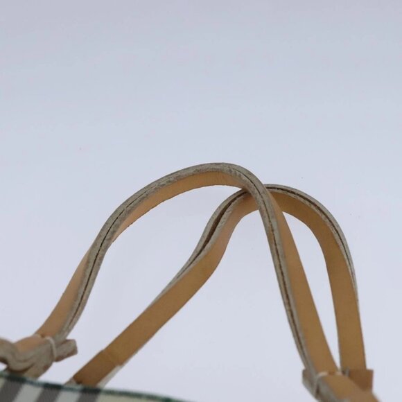 BURBERRY Nova Check Hand Bag Nylon Yellow Auth ti2489 - Picture 9 of 16